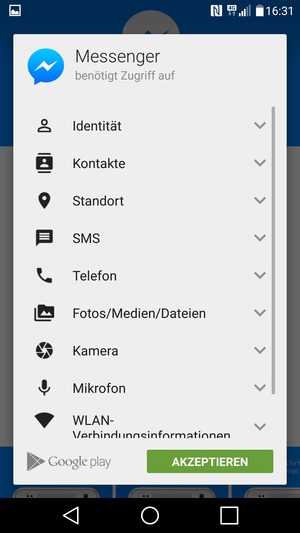 Wählen Sie AKZEPTIEREN