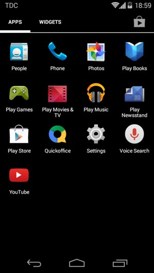 Scroll to and select Settings