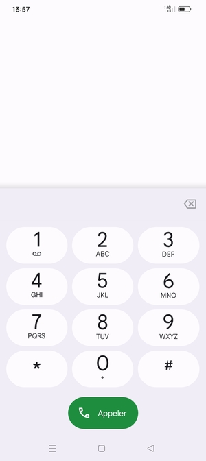 Appuyez longuement sur le numéro 1
