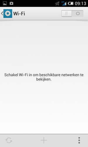 Schakel Wi-Fi in