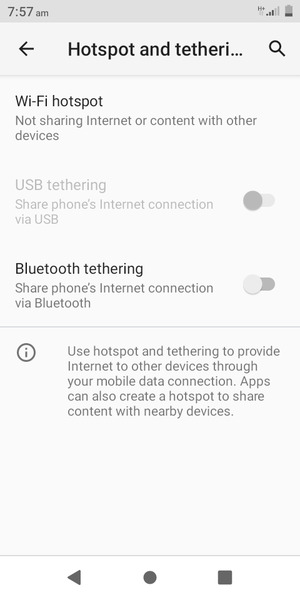 Select Wi-Fi hotspot