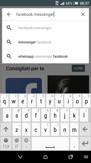 Inserisci il nome dell'app e seleziona Invio
