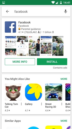 Select the app