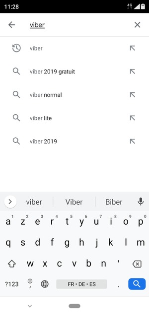 Saisissez le nom de l'appli et sélectionnez Rechercher