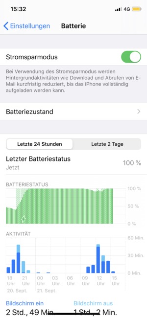 Wählen Sie Stromsparmodus