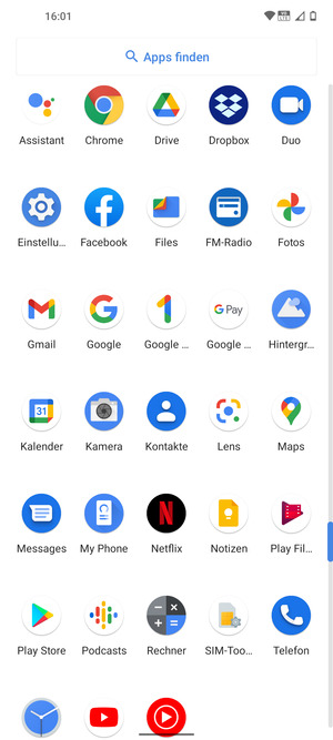 Wählen Sie Einstellungen