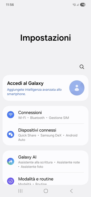 Seleziona Connessioni