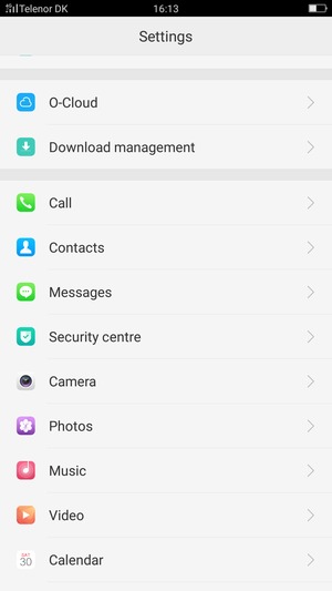 Scroll to and select Messages