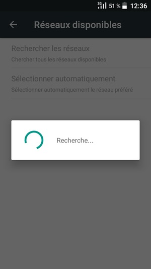 Veuillez attendre la fin de la recherche
