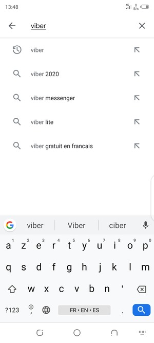 Saisissez le nom de l'appli et sélectionnez Rechercher