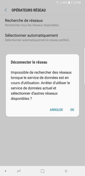 Sélectionnez OK