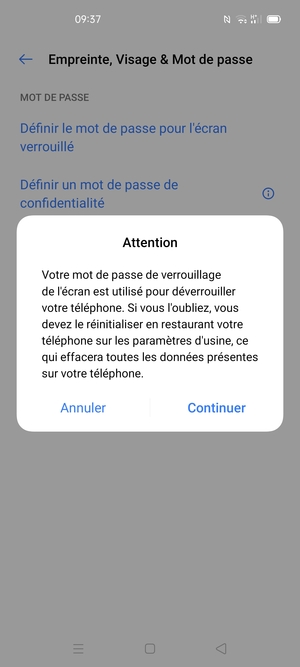 Sélectionnez Continuer