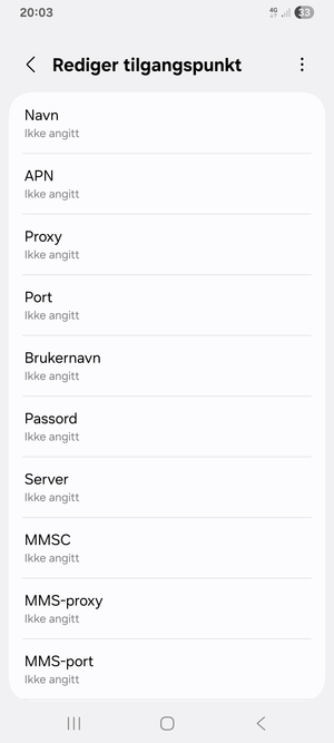 Skriv inn MMS-informasjon