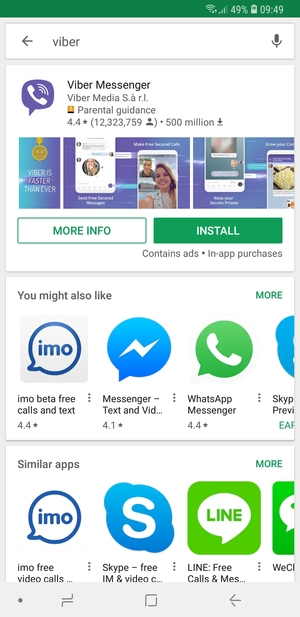 Select the app