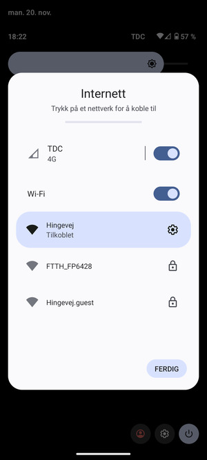 Slå av Wi-Fi