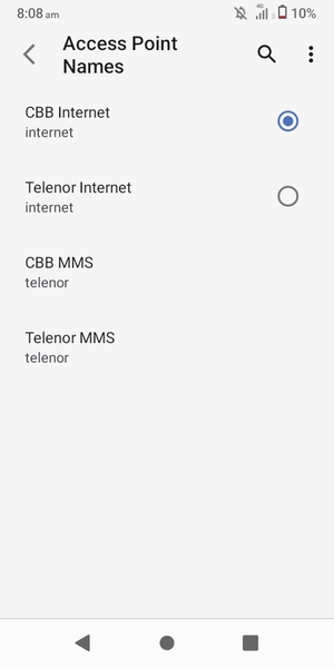 Select the Menu button