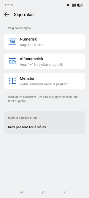 Velg Mønster