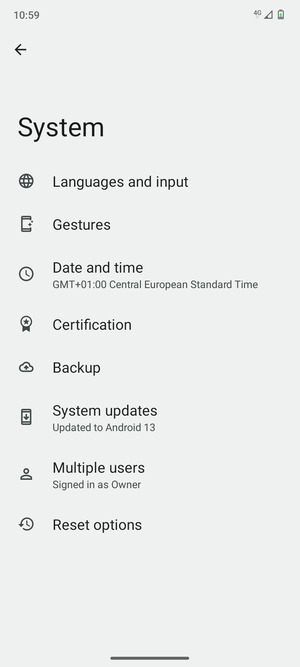 Select System updates