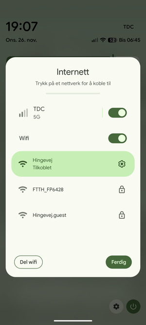 Slå av Wifi