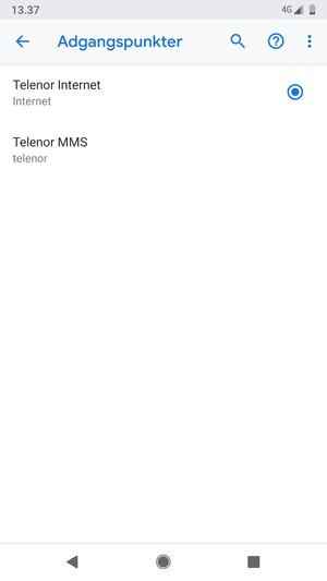 Vælg Menu-knappen