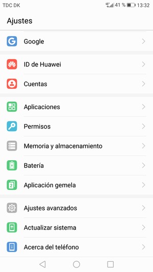 Desplácese y seleccione Actualizar sistema