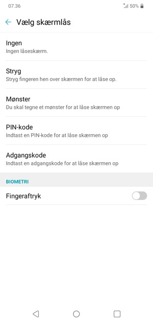 Vælg Mønster