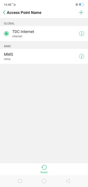 Select Reset
