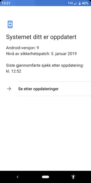 Velg Se etter oppdateringer