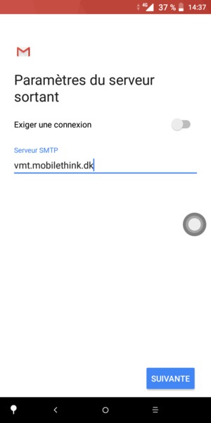 Désactiver le Exiger une connexion et sélectionnez SUIVANTE