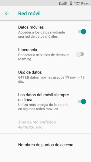 Seleccione Nombres de puntos de acceso