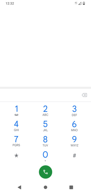 Premi e tieni premuto il numero 1