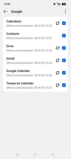 Asegúrese de haber seleccionado Contacto