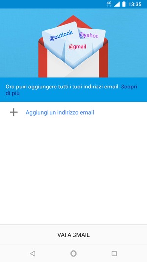 Seleziona Aggiungi un indirizzo email