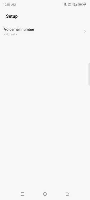 Select Voicemail number