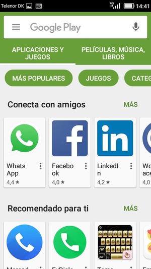 Seleccione la barra de Búsqueda