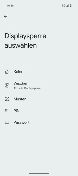 Wählen Sie Muster