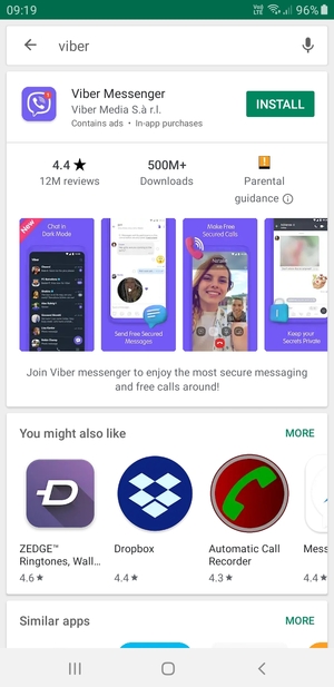 Select the app