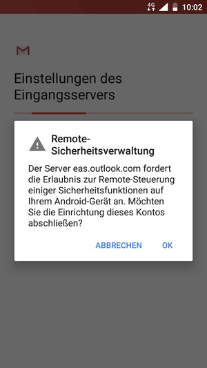 Wählen Sie OK