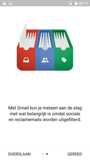 Selecteer GEREED