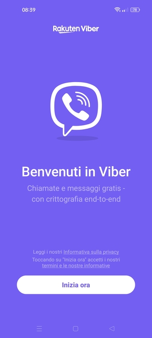 L'app è pronta per l'uso