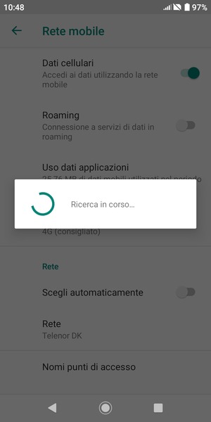 Attendi il completamento della ricerca