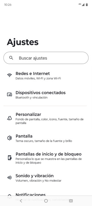 Seleccione Redes e Internet