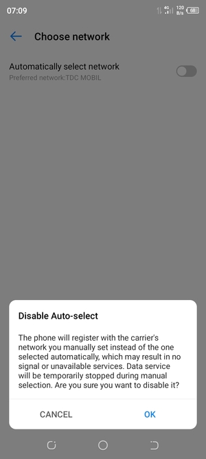 Select OK