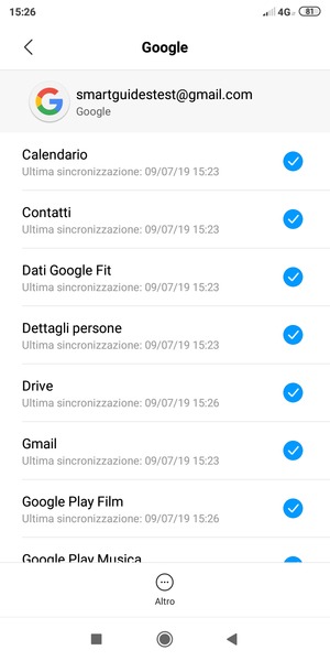 Seleziona Altro