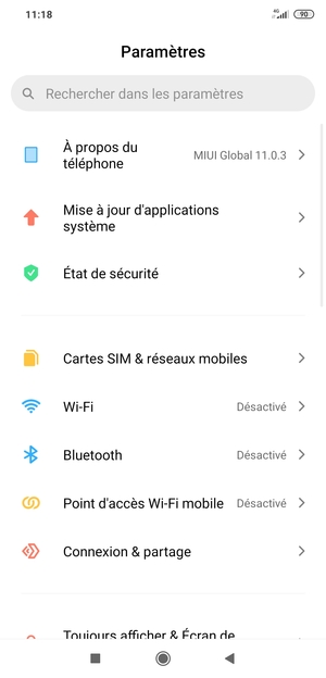 Sélectionnez Connexion & partage