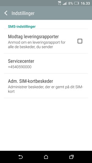 Vælg Servicecenter