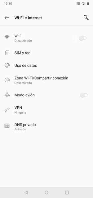 Seleccione Wi-Fi