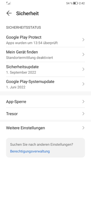 Wählen Sie Weitere Einstellungen