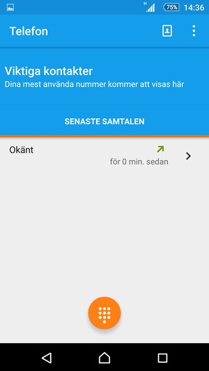 Tryck på Meny-knappen