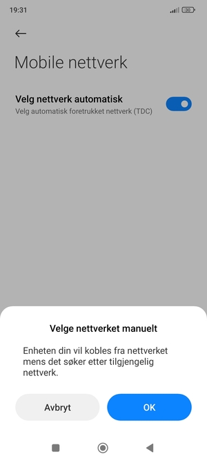 Velg OK